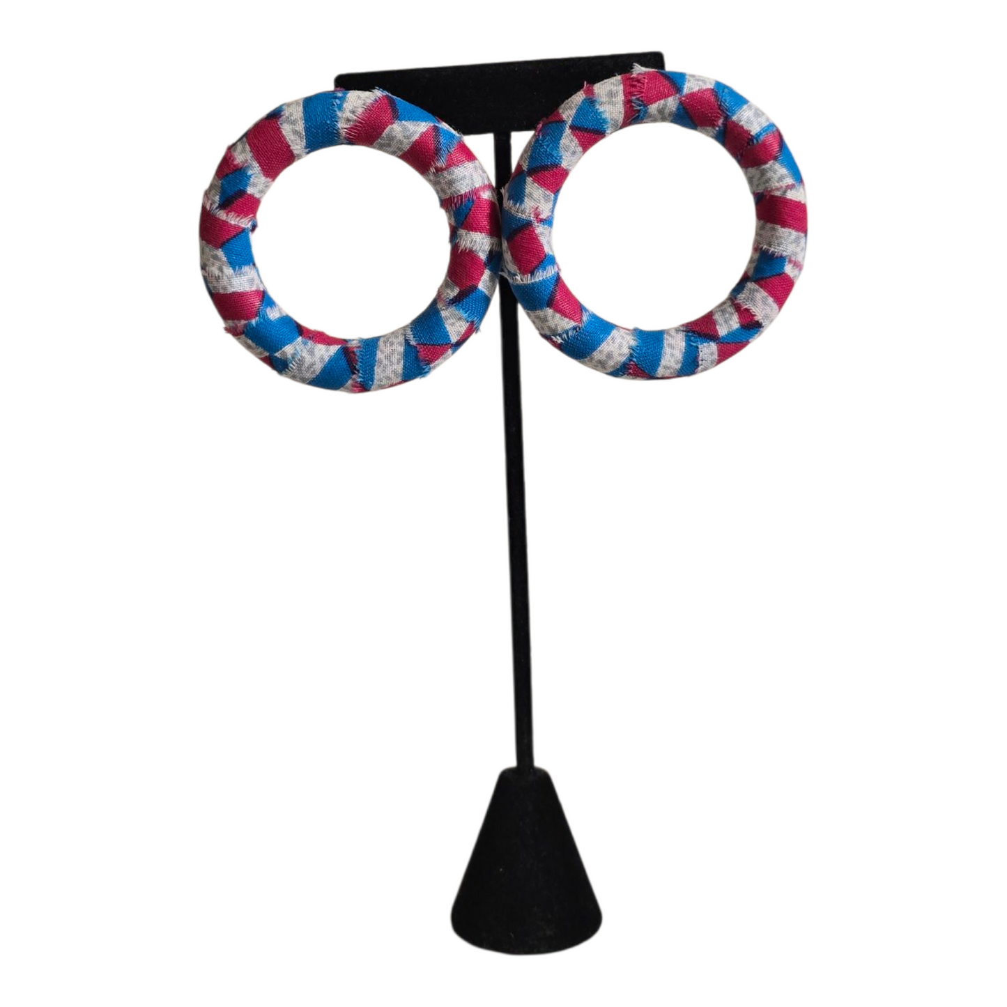 Large round Stud earrings