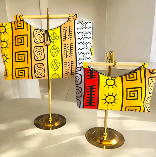 Small African fabric bag