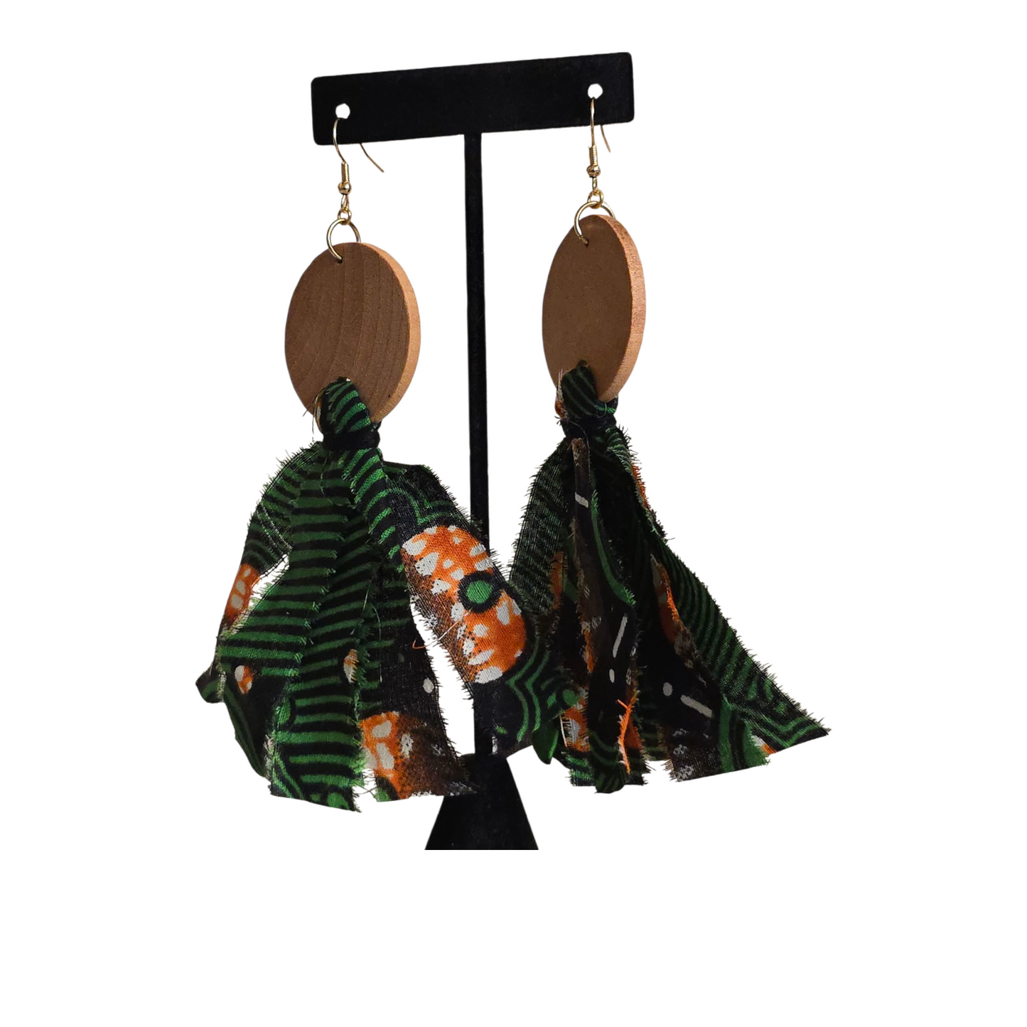 Wood Tassel earrings